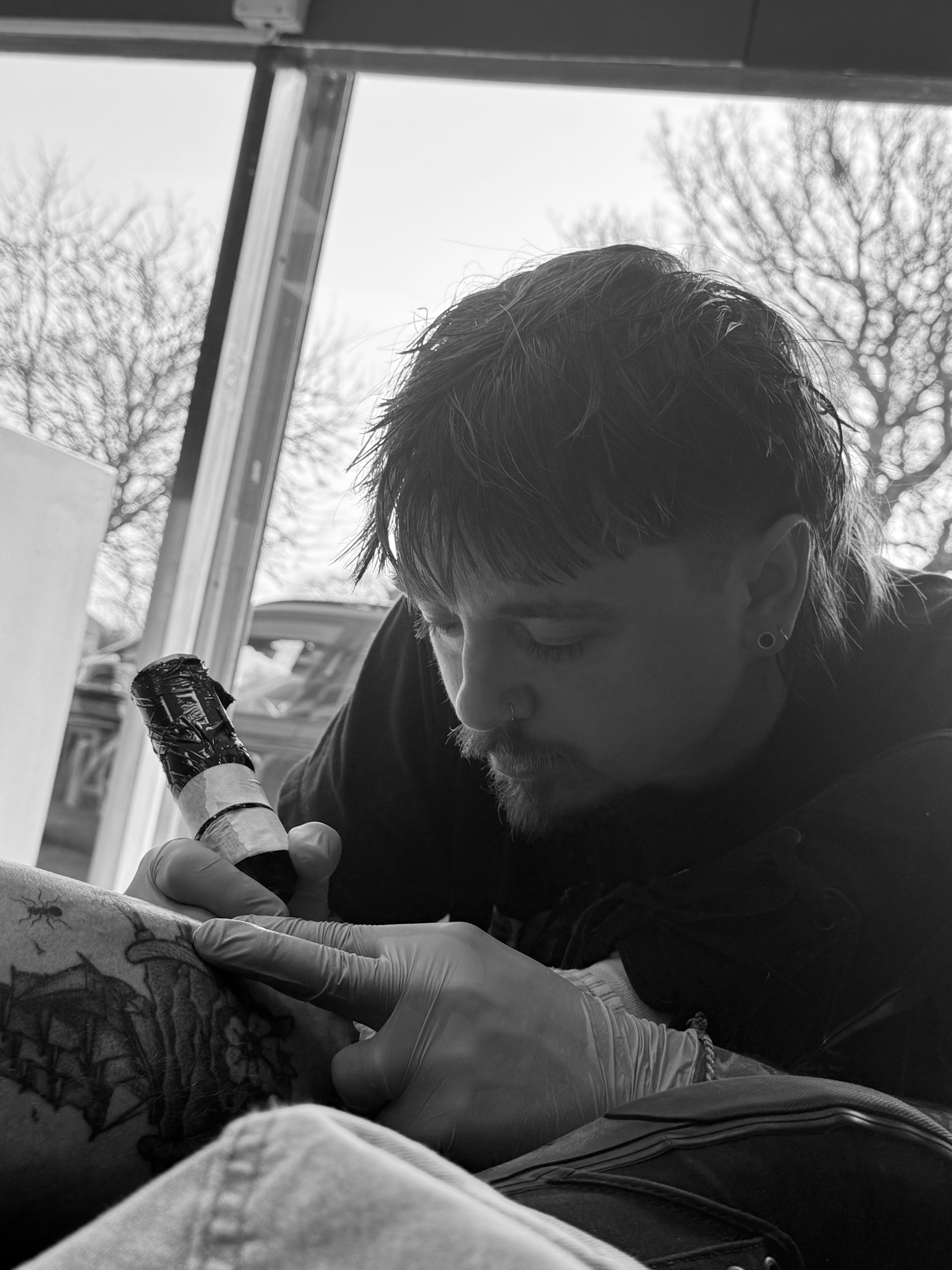 Danny Woods — traditional and fine line tattoo artist at The Chamber Tattoo Studio, Cheadle Hulme