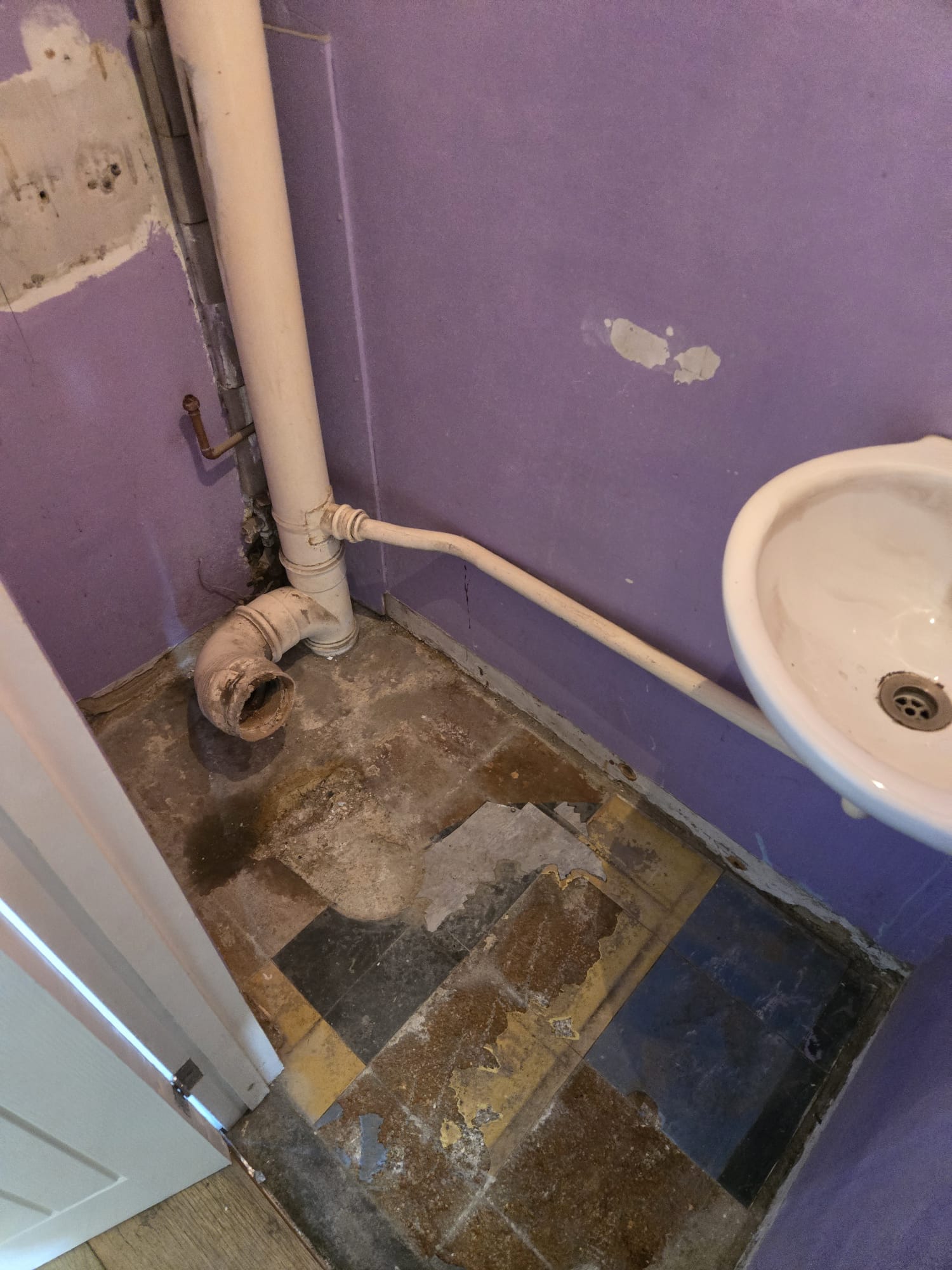 Understairs Bathroom before