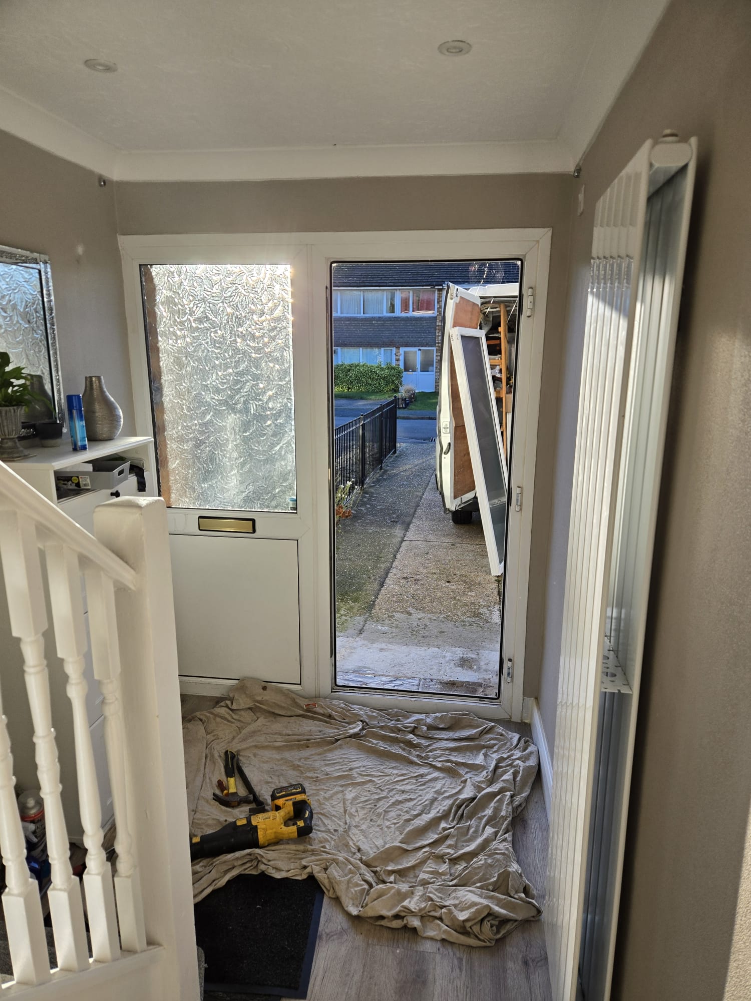 Door Before Wests looking unfinished