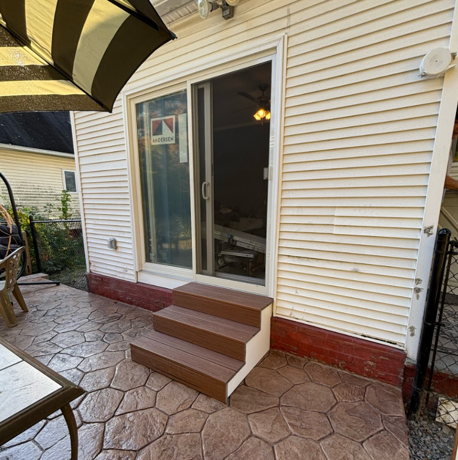 outdoor living space after being built danielson ct