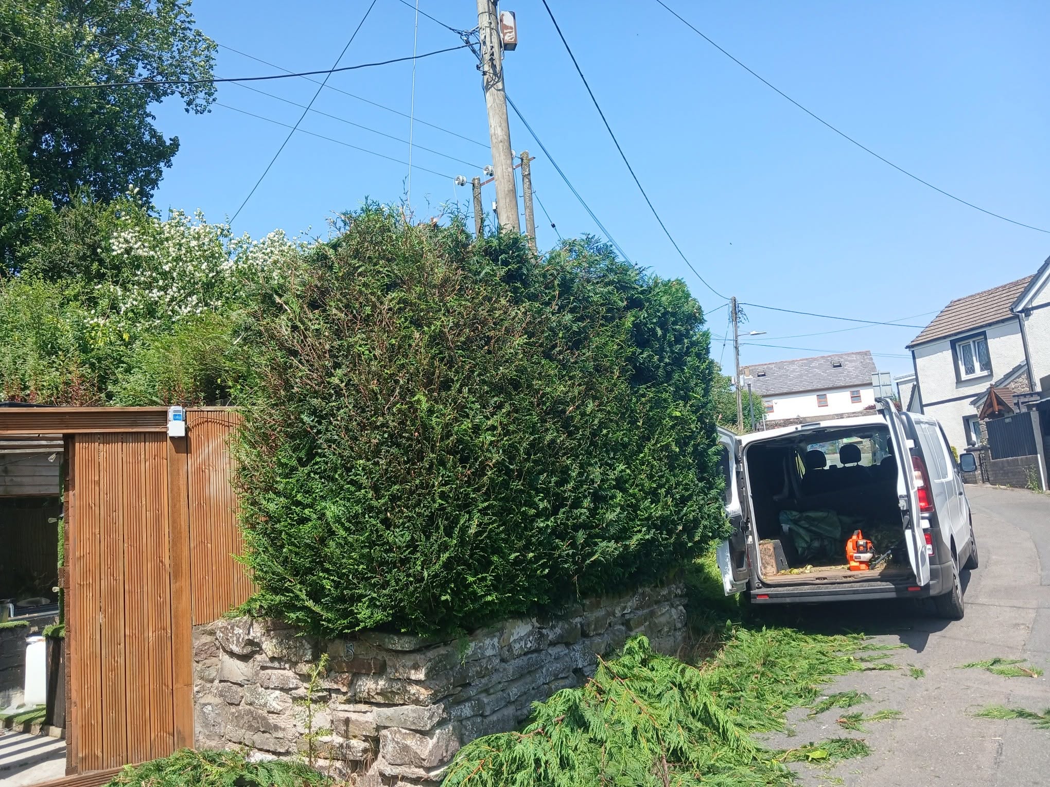 Garden after a professional seasonal tidy-up by Valleys Edge in Cardiff