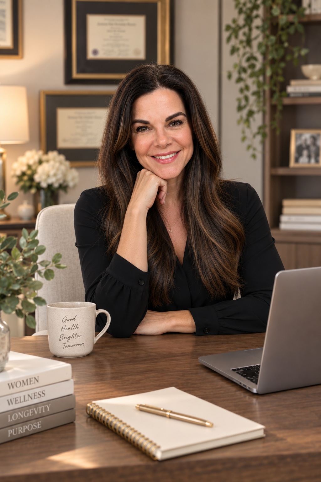 Gisele Thissen at her desk