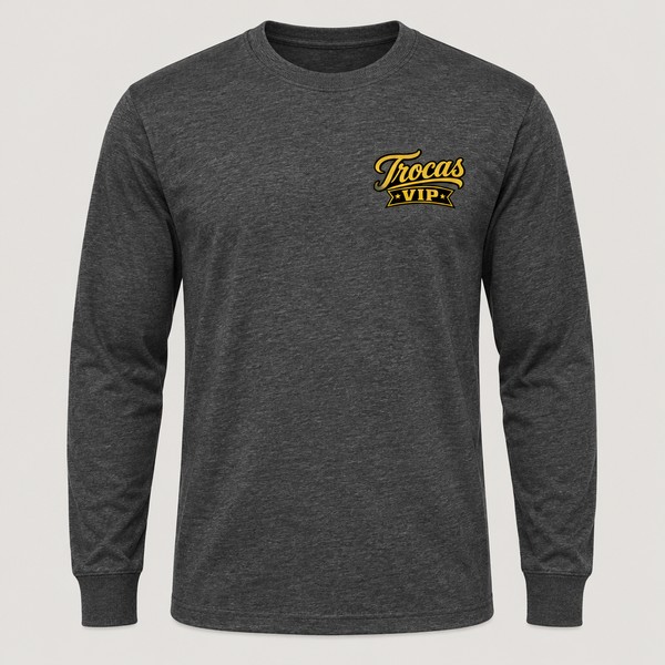 Trocas VIP Long Sleeve in Charcoal