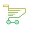 Shopping cart icon representing e-commerce solutions for local businesses to enhance online presence and sales.
