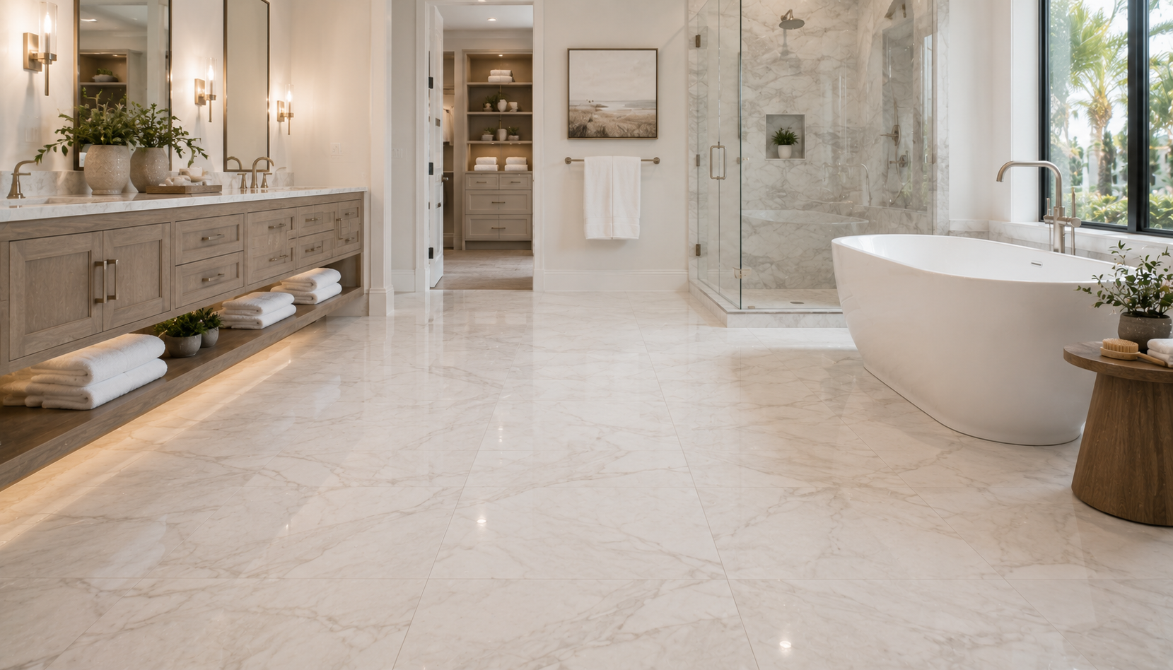 Bathroom Floor Installation