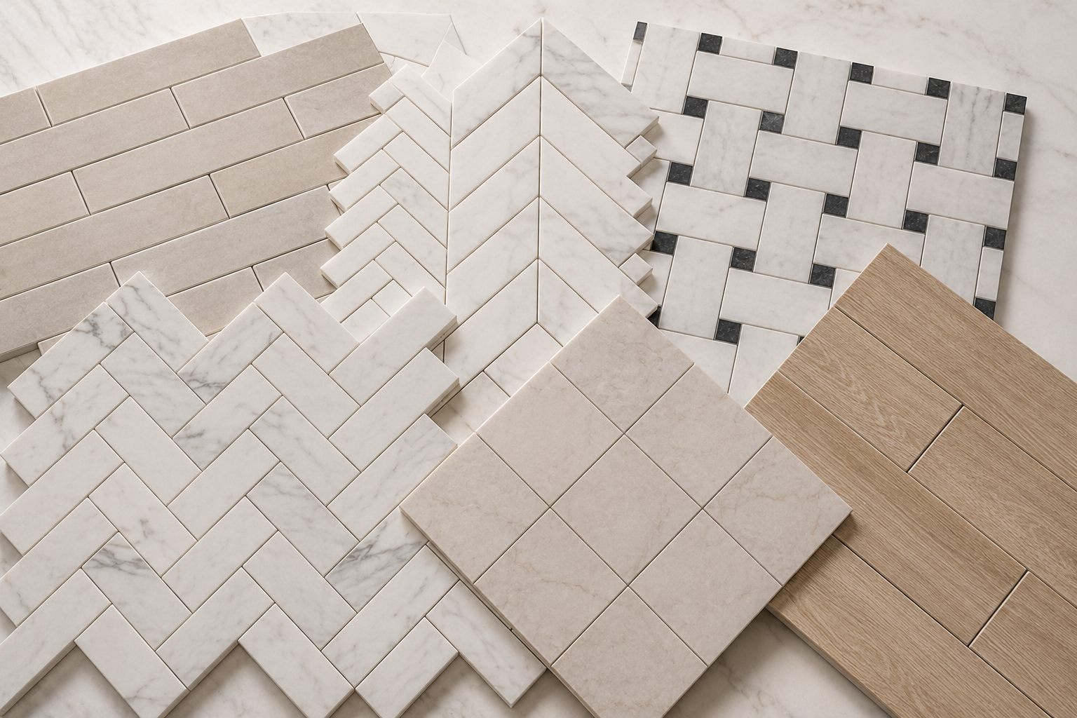 Pattern Layout Tile Installation