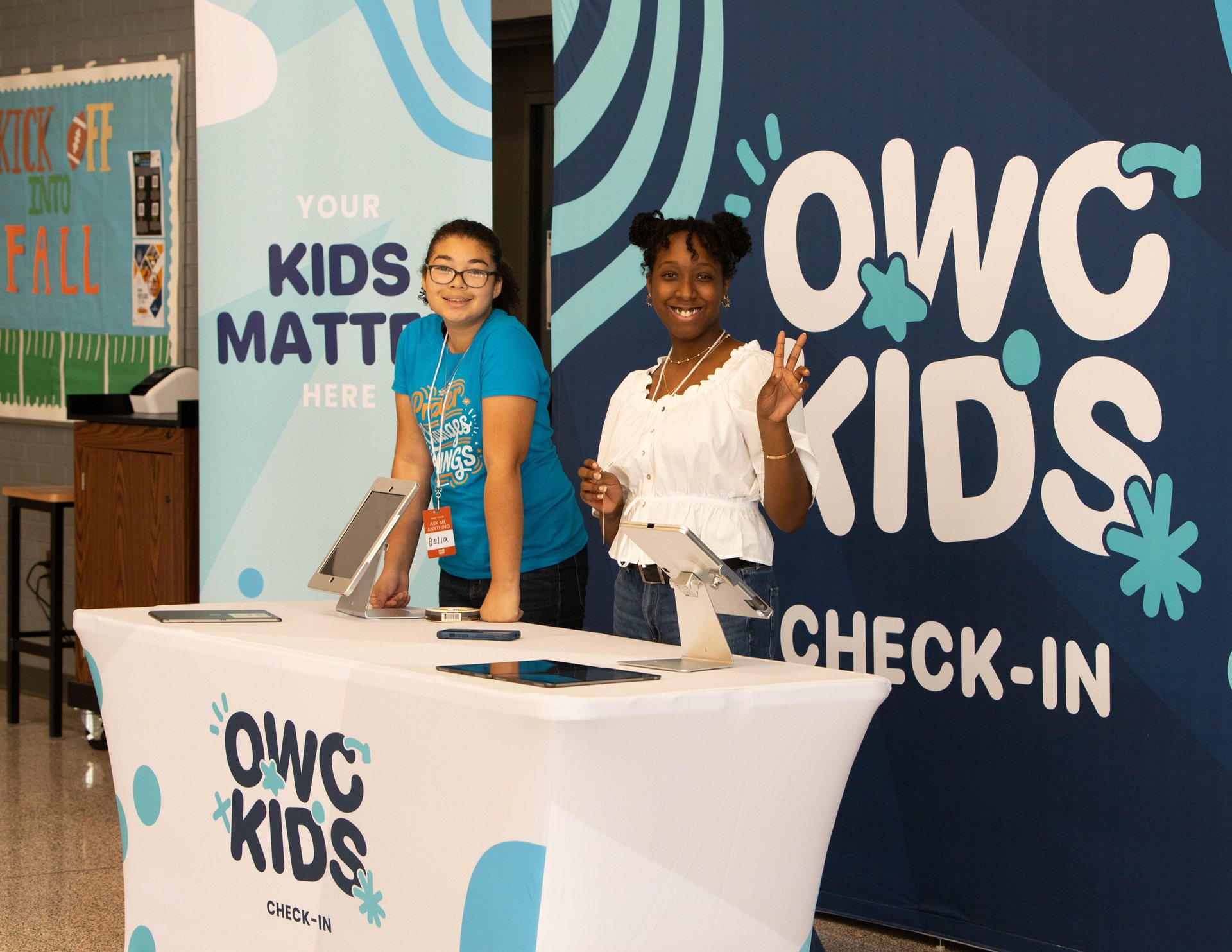 OWC Kids check-in