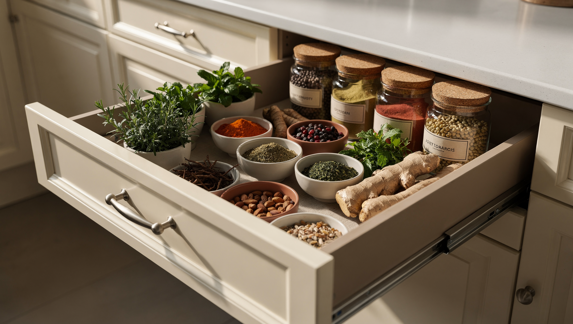 Healing food prepared with intention