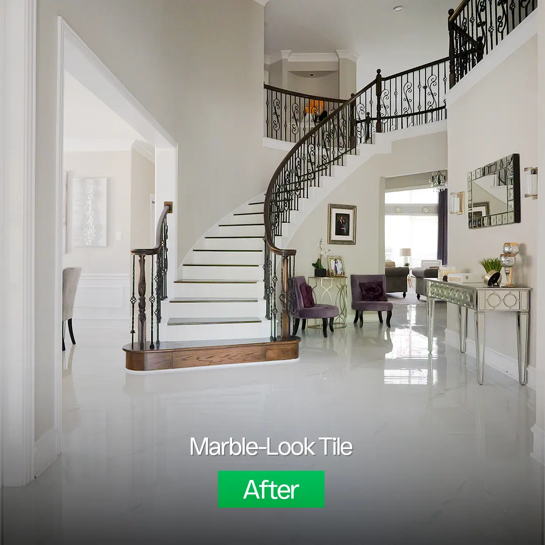 After flooring transformation in DFW home, project 1