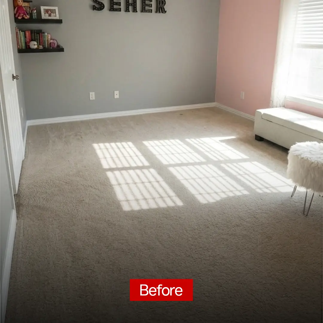 Before flooring transformation in DFW home, project 4