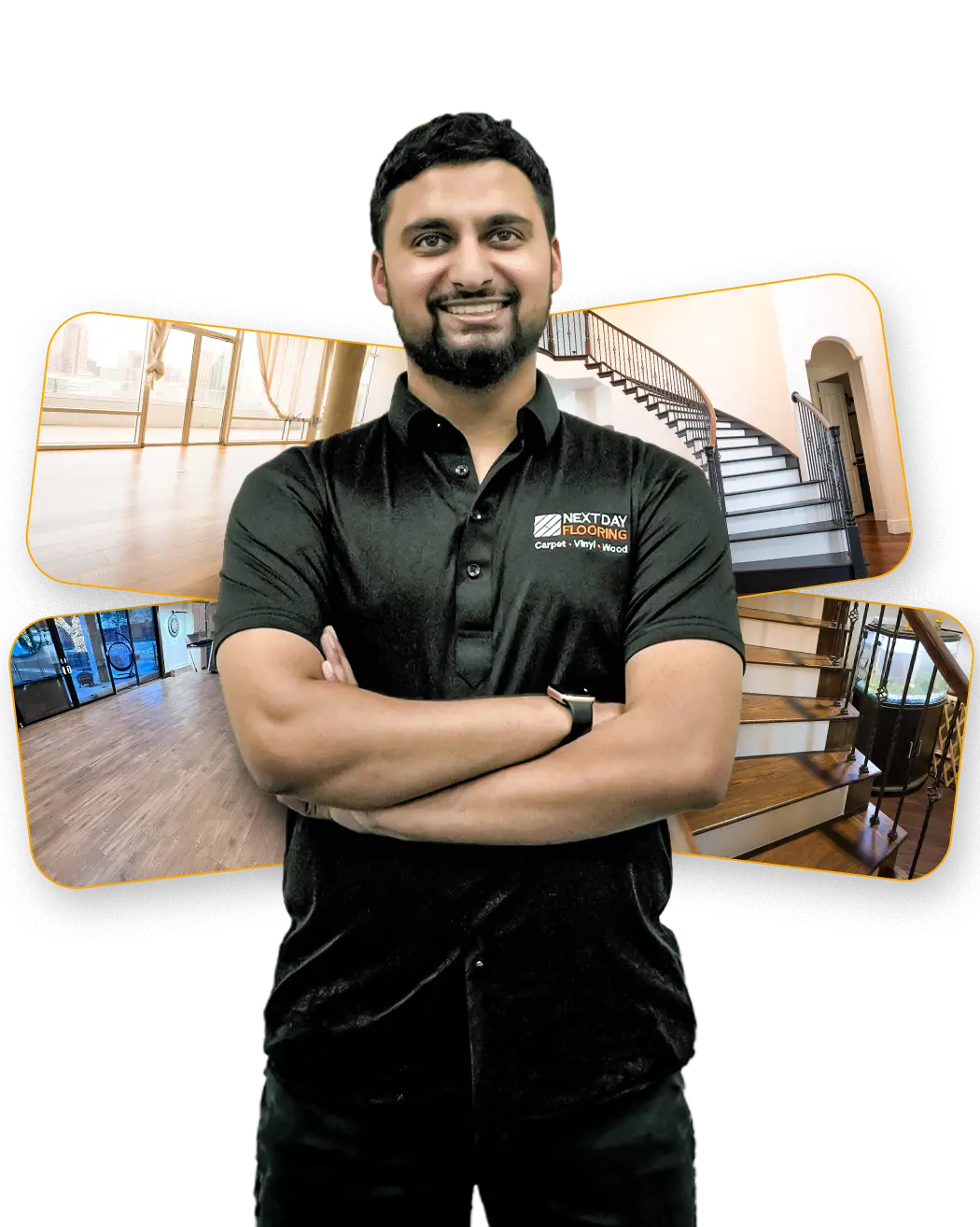 Yusuf Mojawalla, co-founder of Next Day Flooring