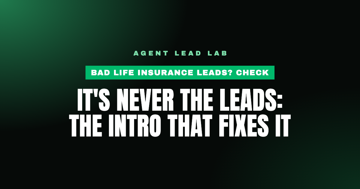 It's Never the Leads: The Intro That Fixes It
