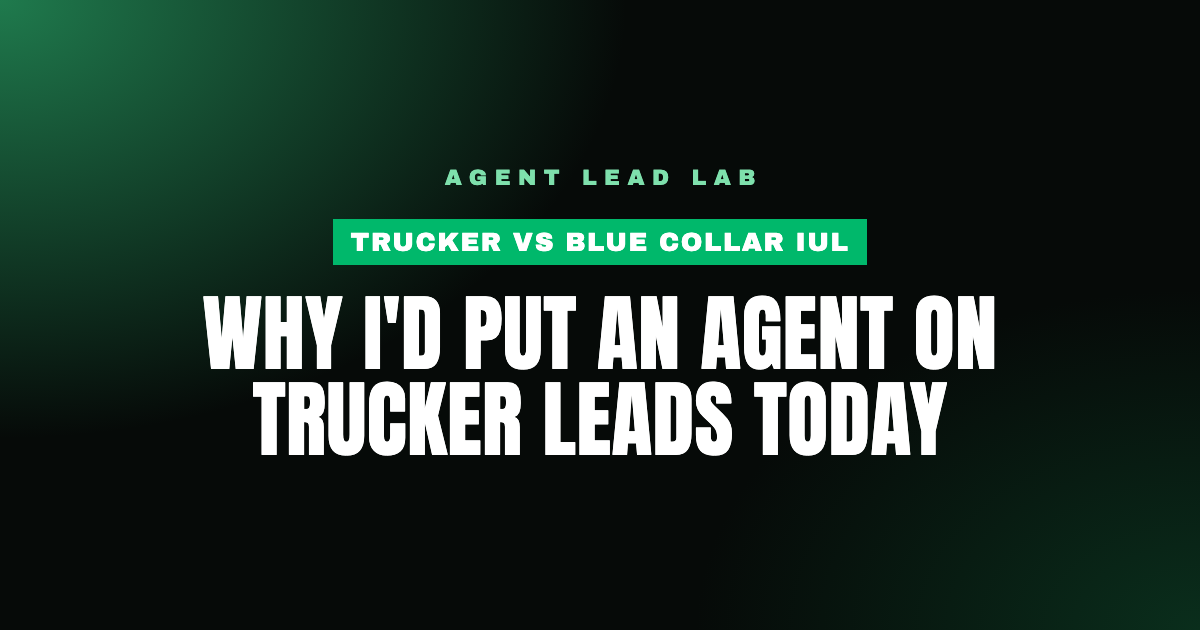 Why I'd Put an Agent on Trucker Leads Today
