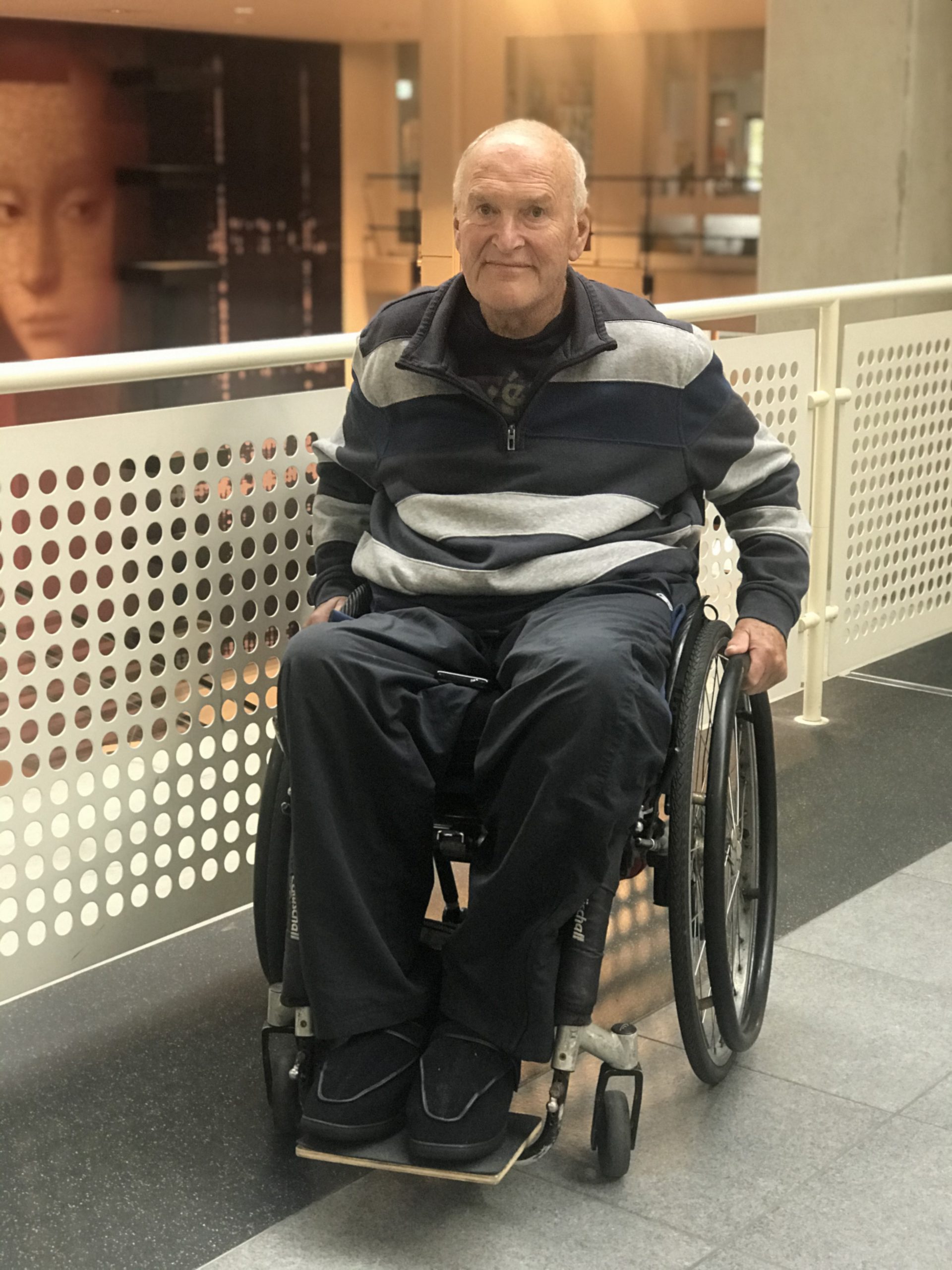 Jan de Boer voor de amputatie