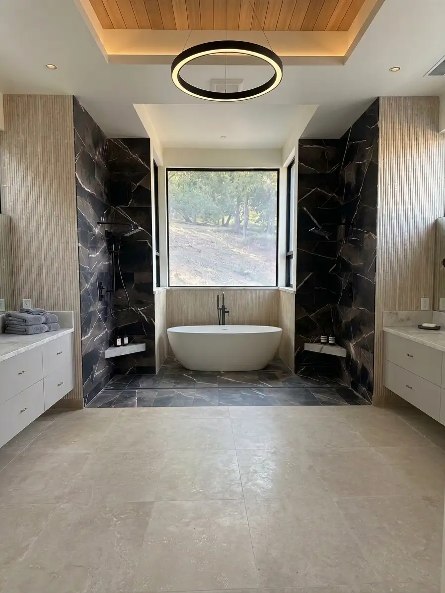 Finished remodel with tile work