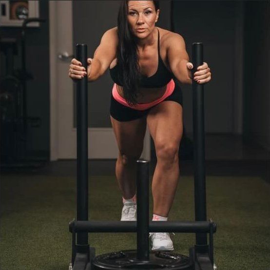 Karine à l'entraînement