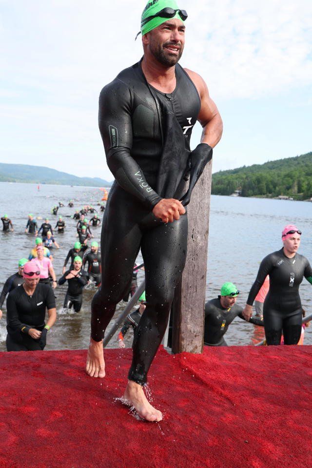 Alain à la sortie de l'eau