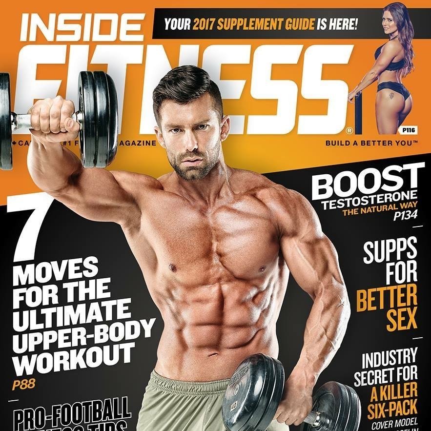 Alain en couverture d'Inside Fitness 2017