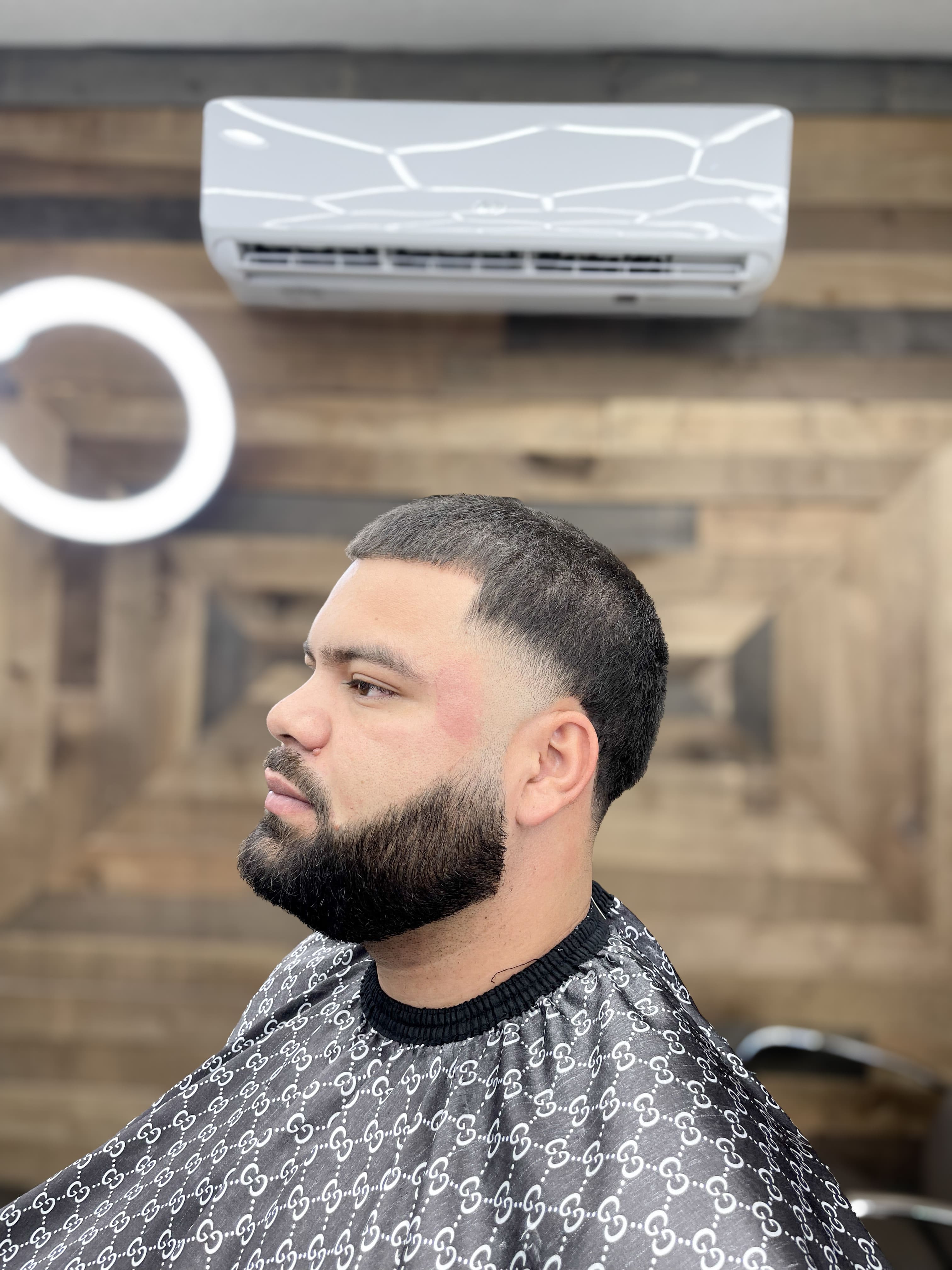 Clean fade at Alexa's Barbershop