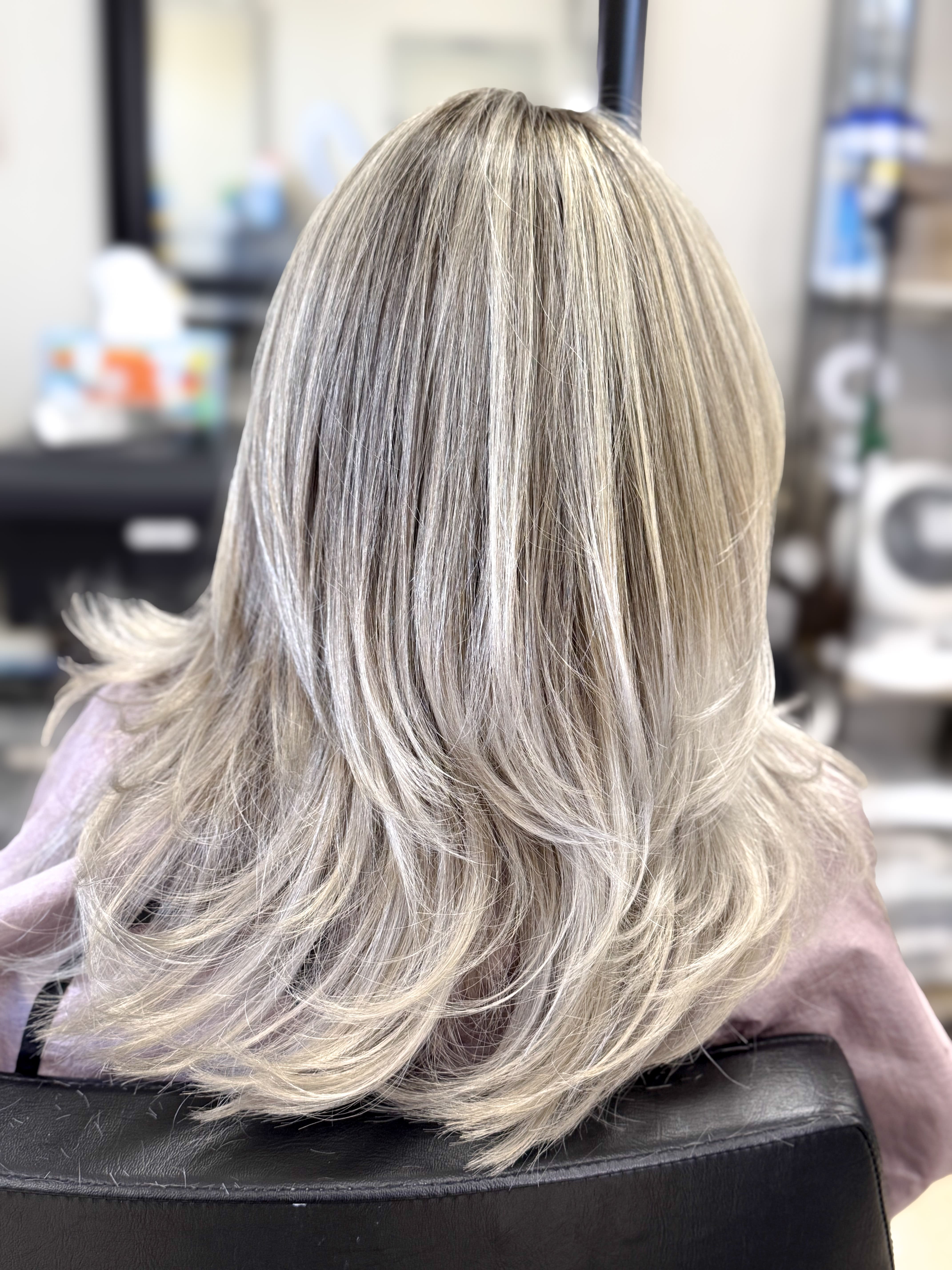 Hair coloring result Eastvale CA