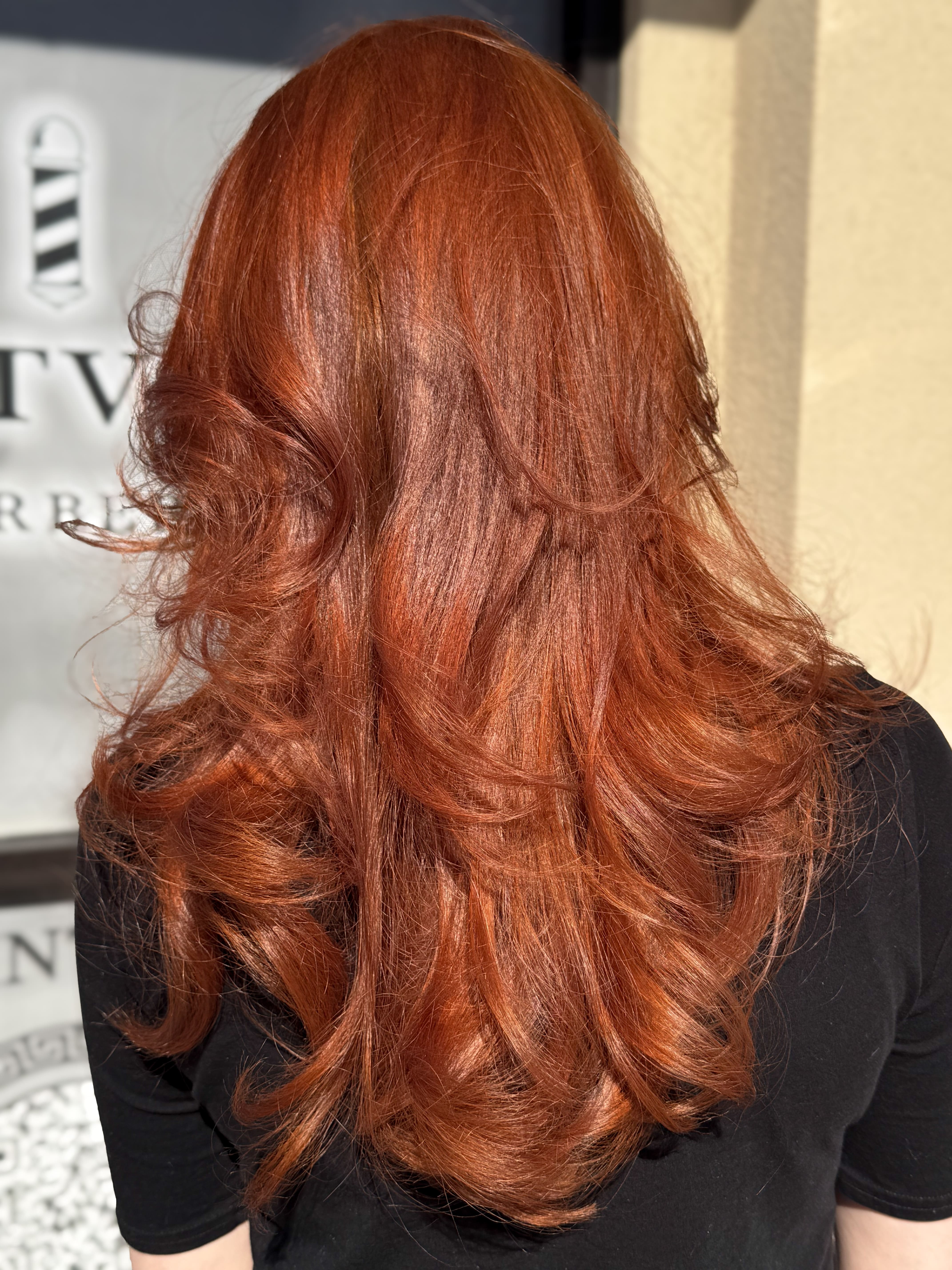 Hair styling at Alexa's Eastvale salon