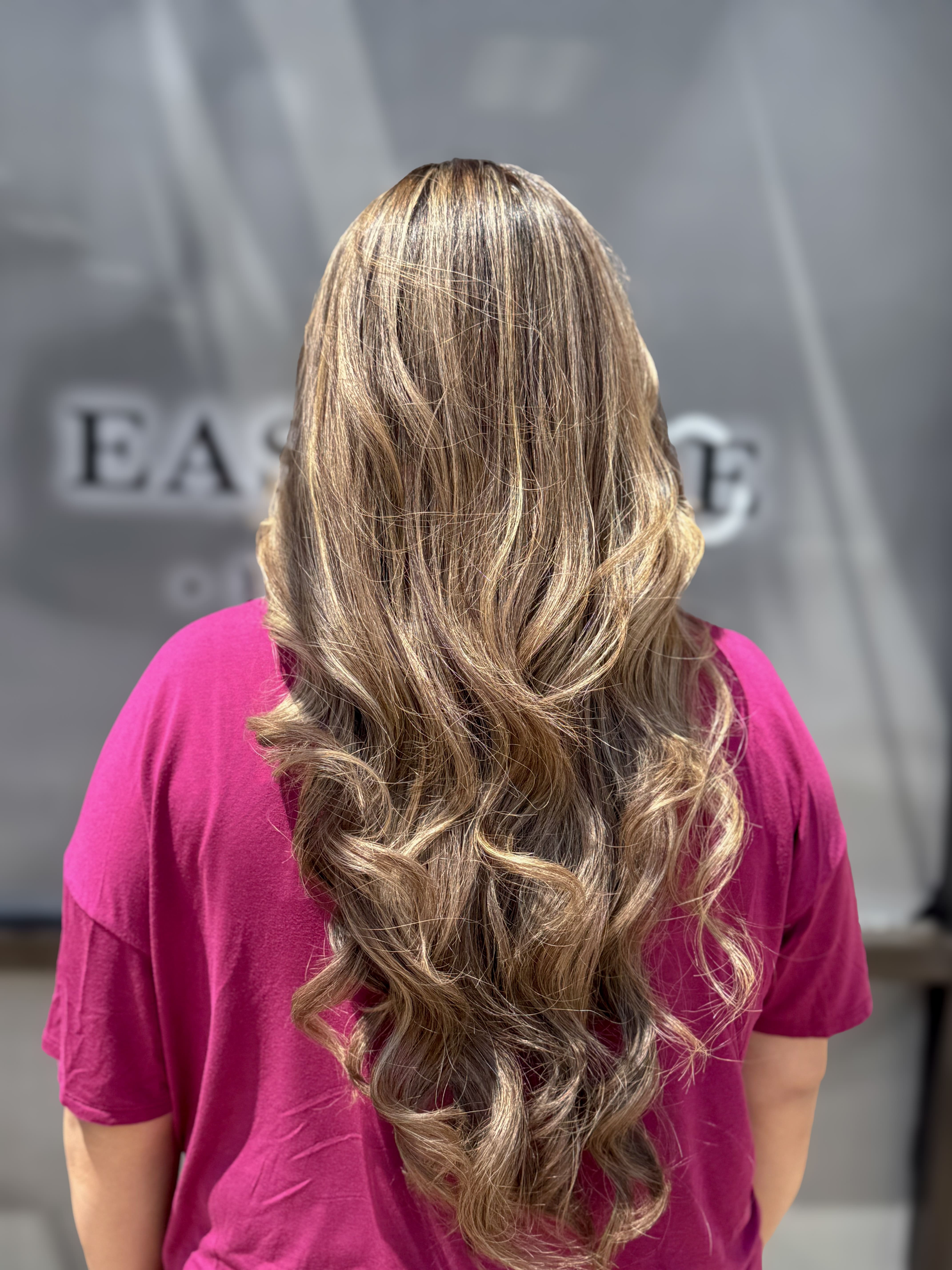 Hair coloring result at Alexa's Beauty Barber