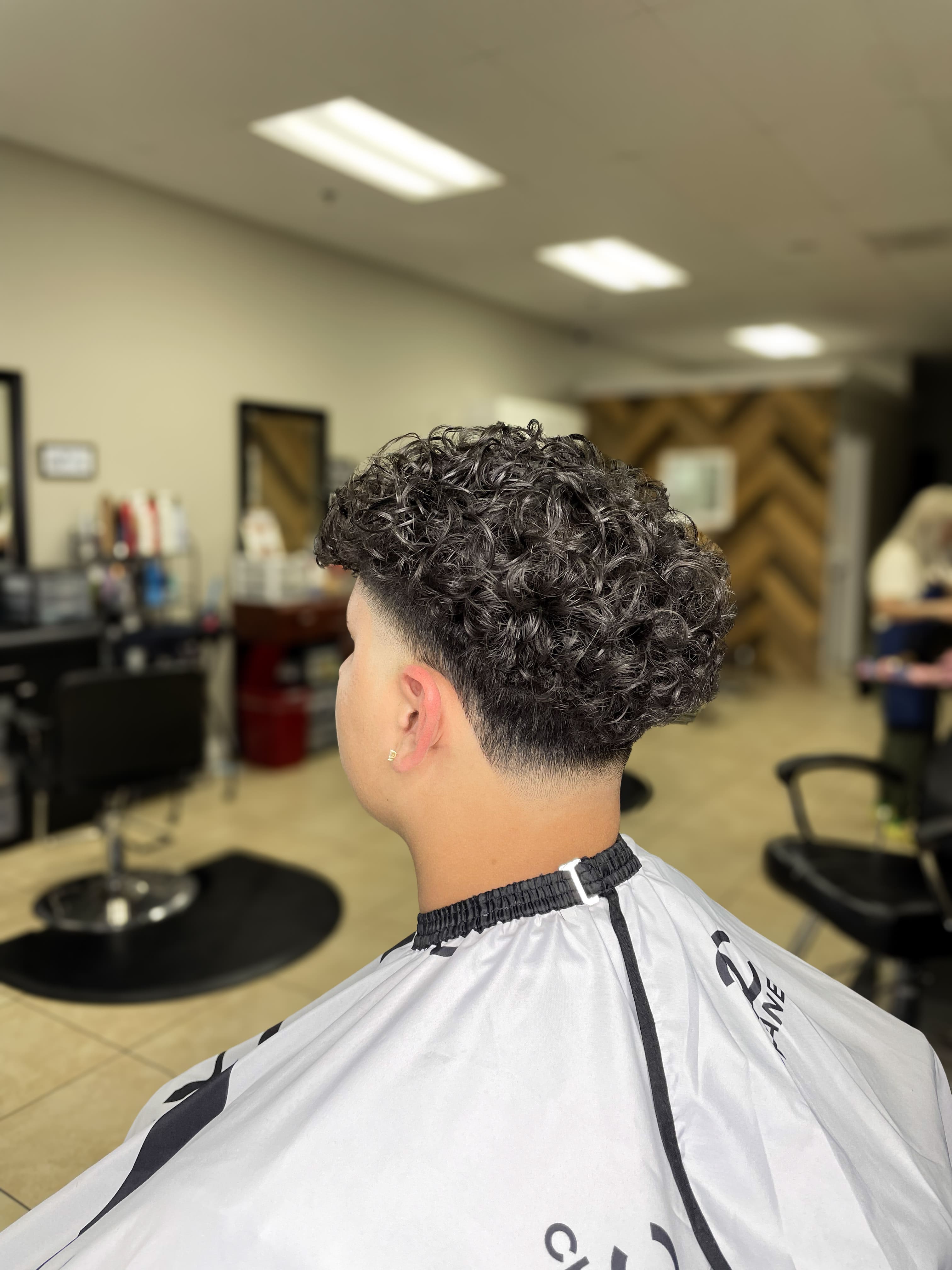 Men's haircut at Alexa's Barber Eastvale