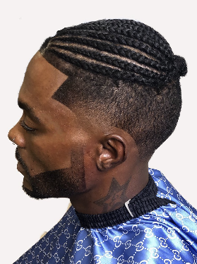 Jay cutting hair at Jay's Barber House in Norco CA