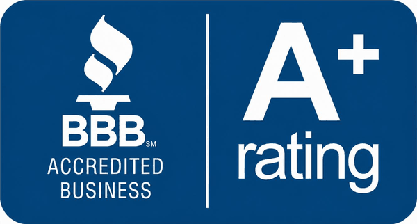 BBB Accredited Business, A+ rating