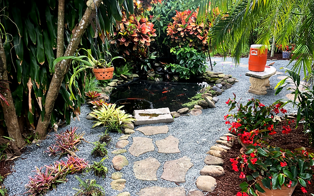 Tropical landscape design South Florida