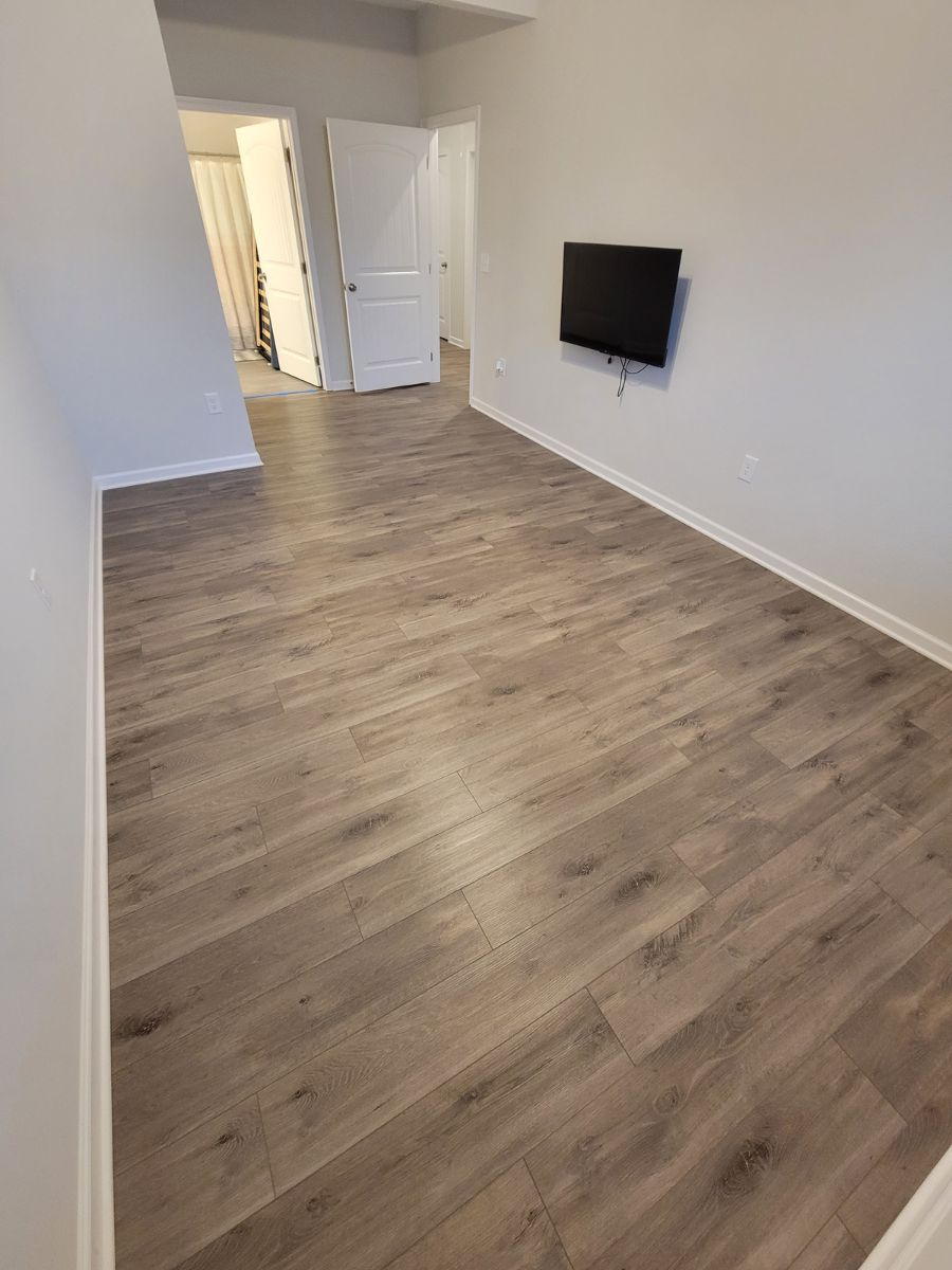 Luxury Vinyl Plank flooring installed in Raleigh