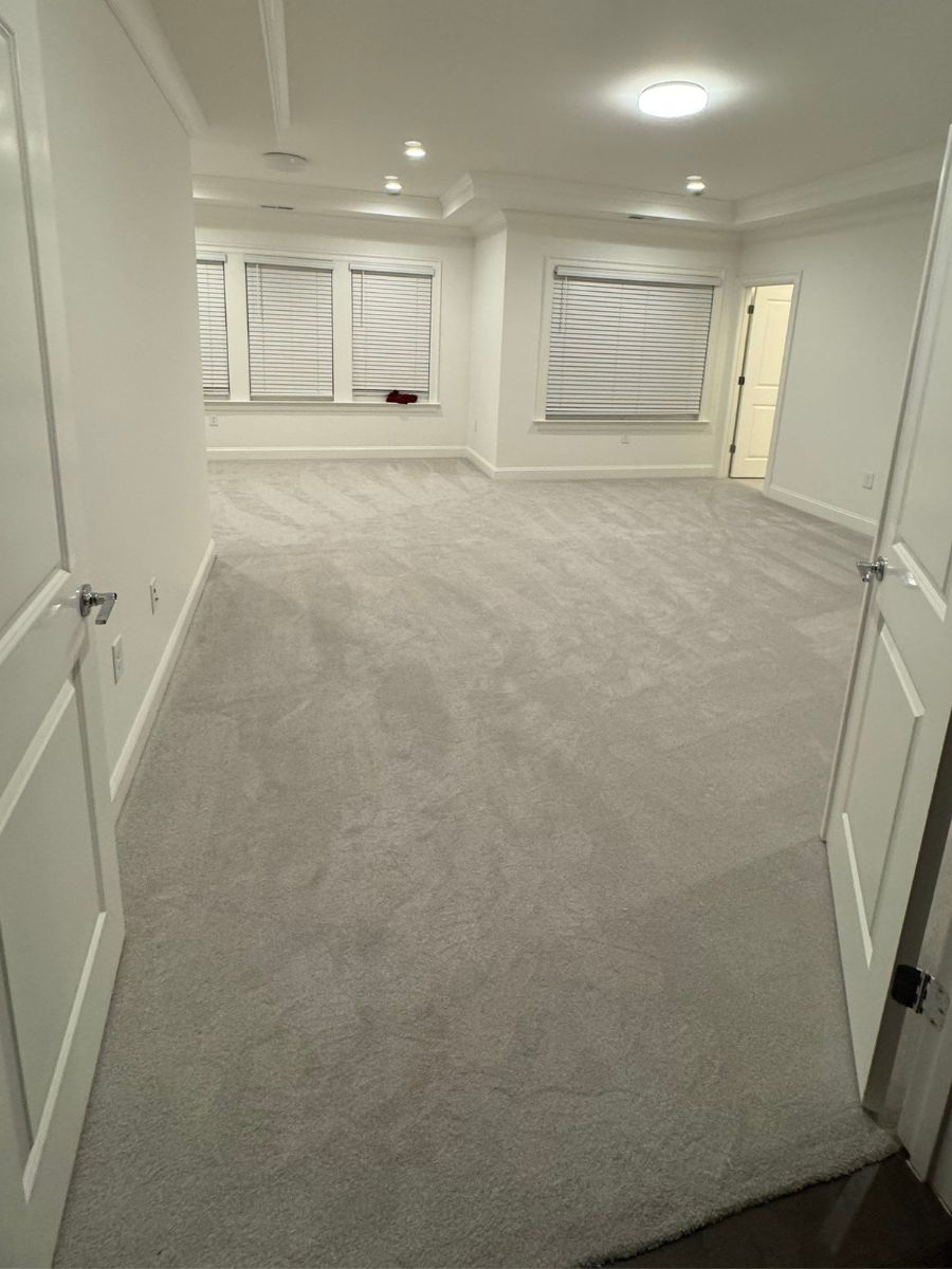 Gray carpet installed in Raleigh, NC