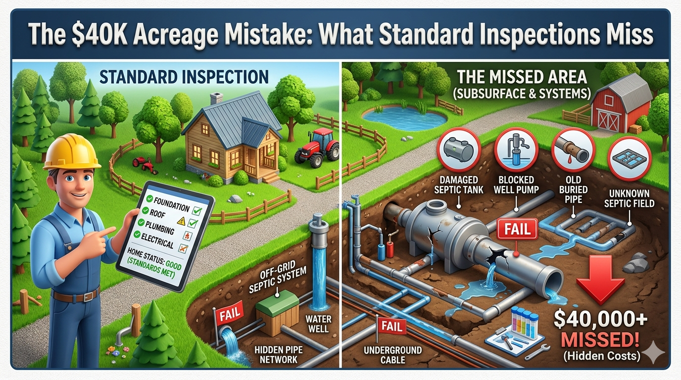 The $40K Acreage Mistake: What Standard Inspections Miss