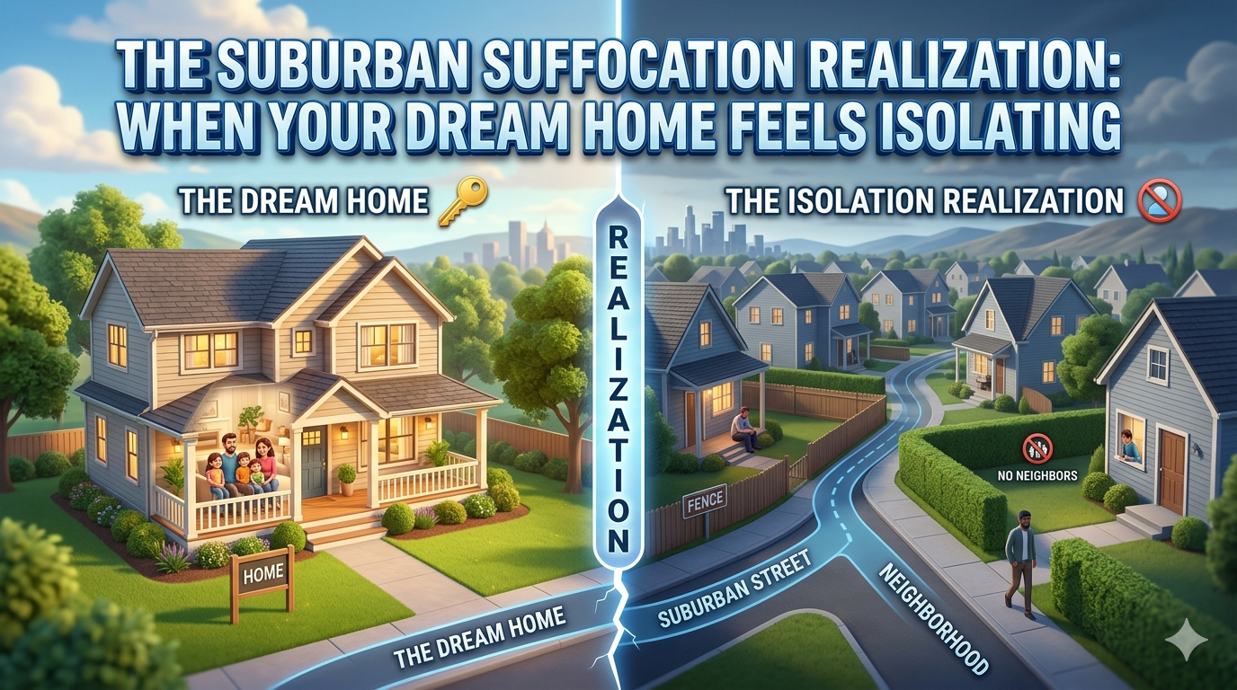 The Suburban Suffocation Realization When Your Dream Home Feels Isolating The Suburban Suffocation Realization When Your Dream Home Feels Isolating