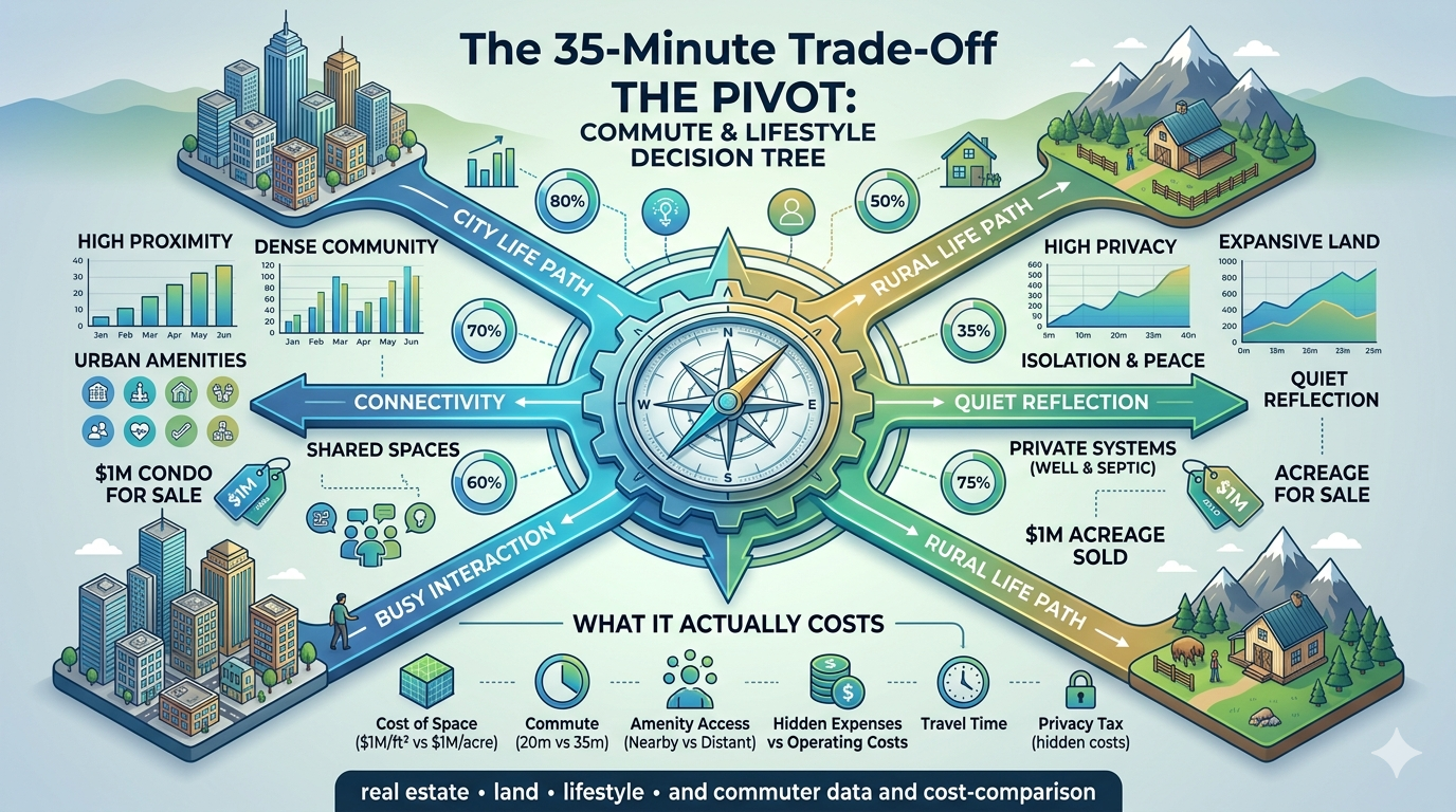 The 35-Minute Trade-Off How Commute Distance Shapes Your Home Value and Lifestyle The 35-Minute Trade-Off How Commute Distance Shapes Your Home Value and Lifestyle