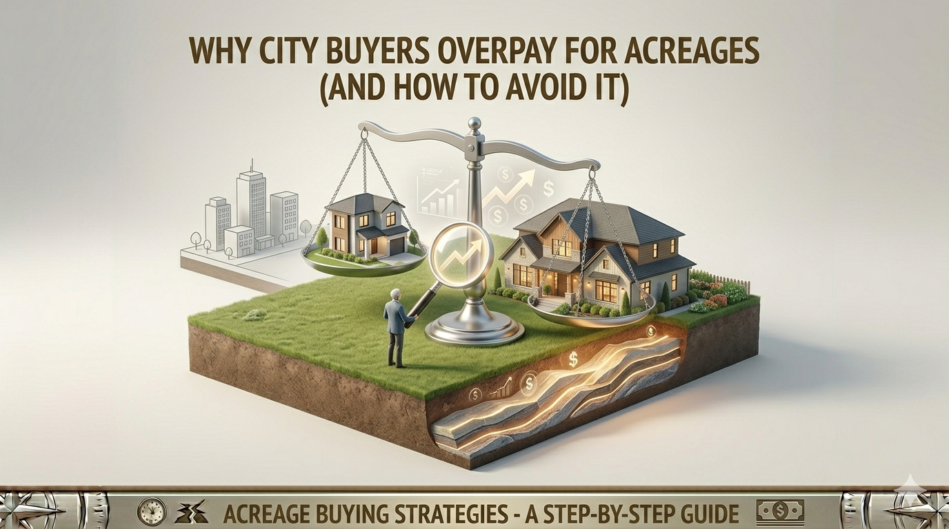 Why City Buyers Overpay for Acreages (And How to Avoid It)