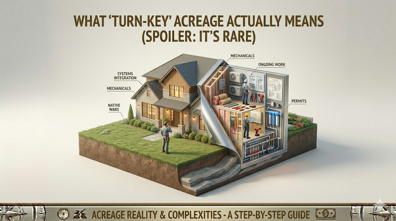 What Turn-Key Acreage Actually Means (Spoiler It's Rare)