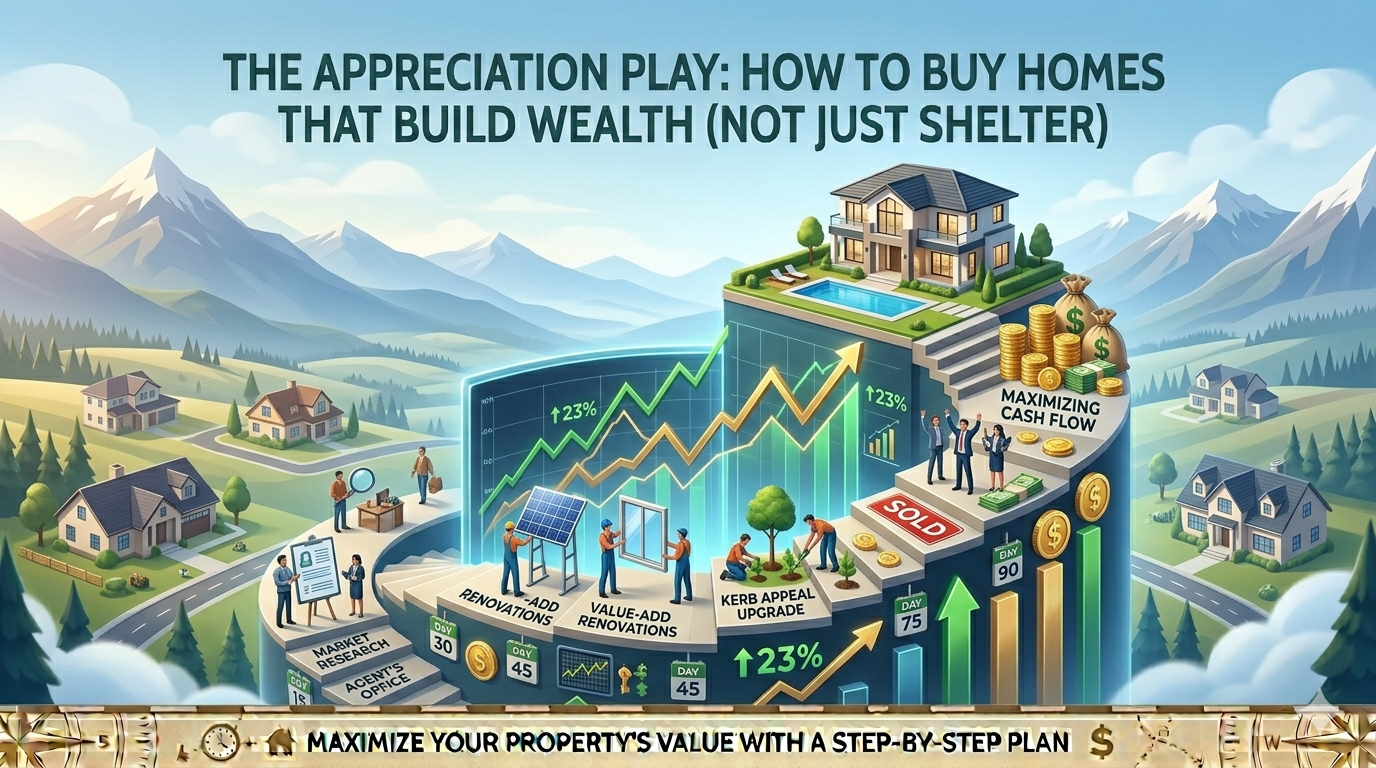 The Appreciation Play: How to Buy Homes That Build Wealth (Not Just Shelter)