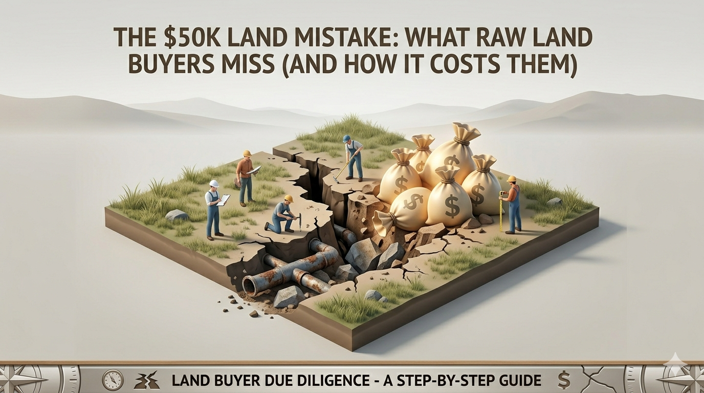 The $50K Land Mistake: What Raw Land Buyers Miss (And How It Costs Them) The $50K Land Mistake: What Raw Land Buyers Miss (And How It Costs Them)