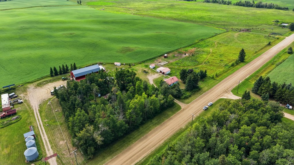Aerial acreage view