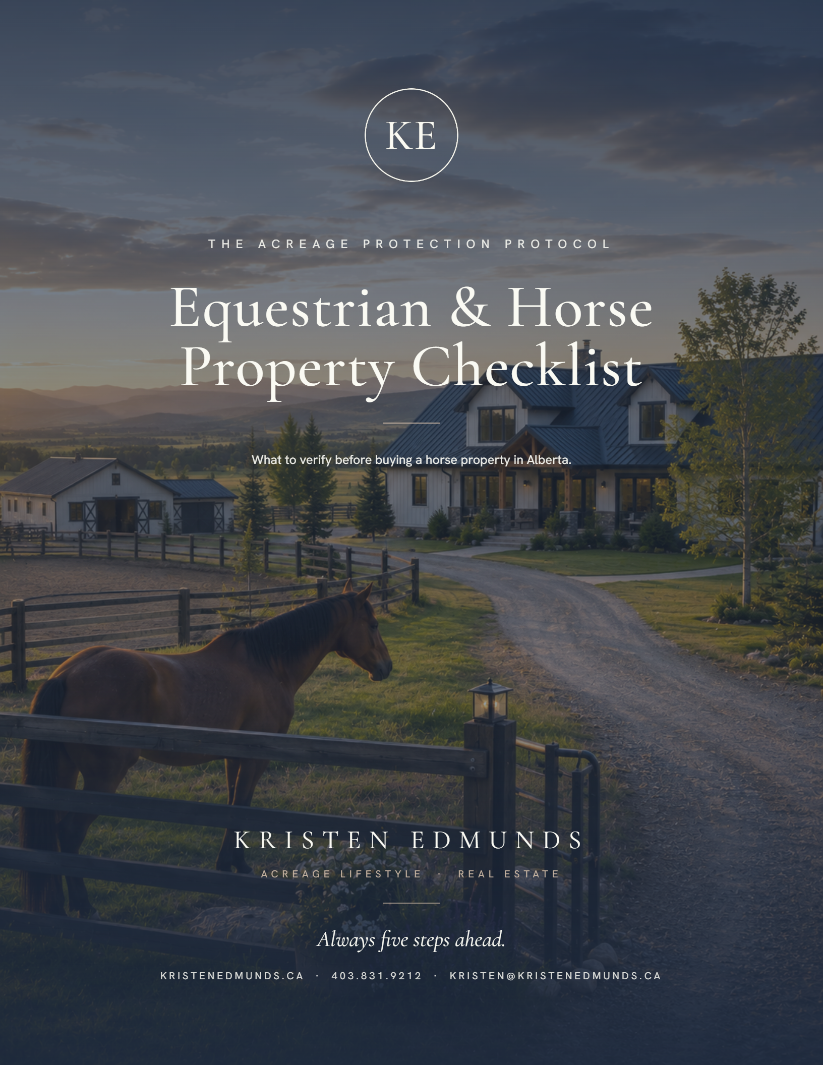 Equestrian and Horse Property Checklist cover