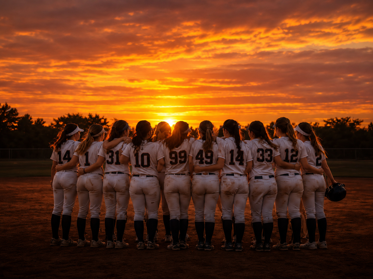Texas Trailblazers team at sunset