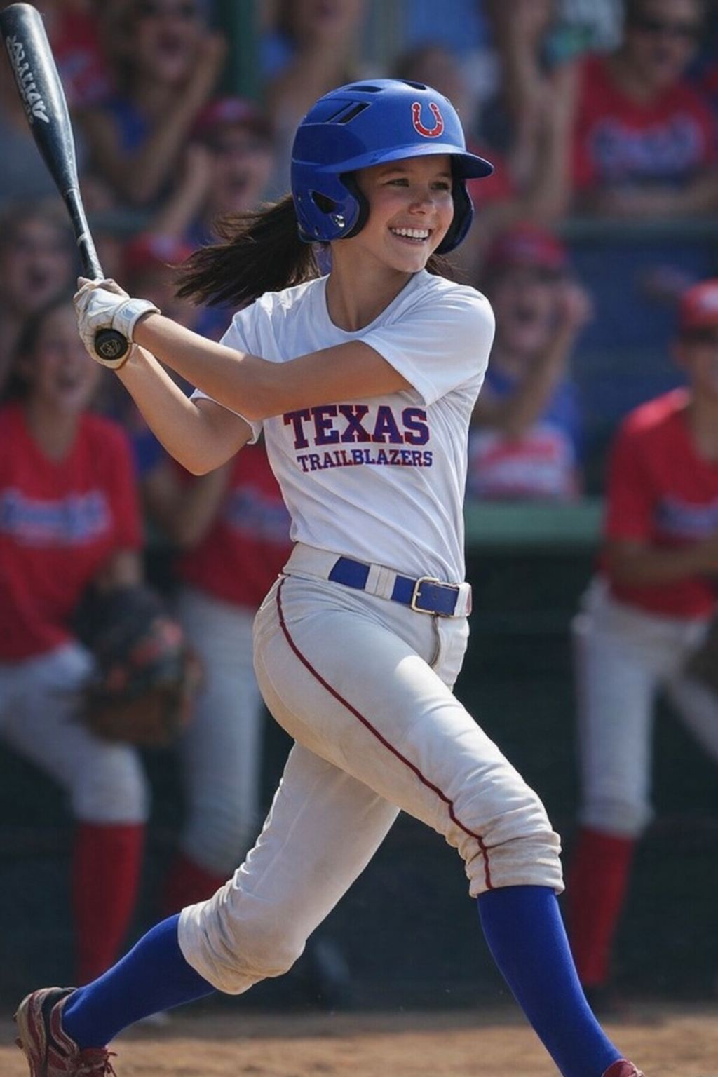 Texas Trailblazers athlete at bat