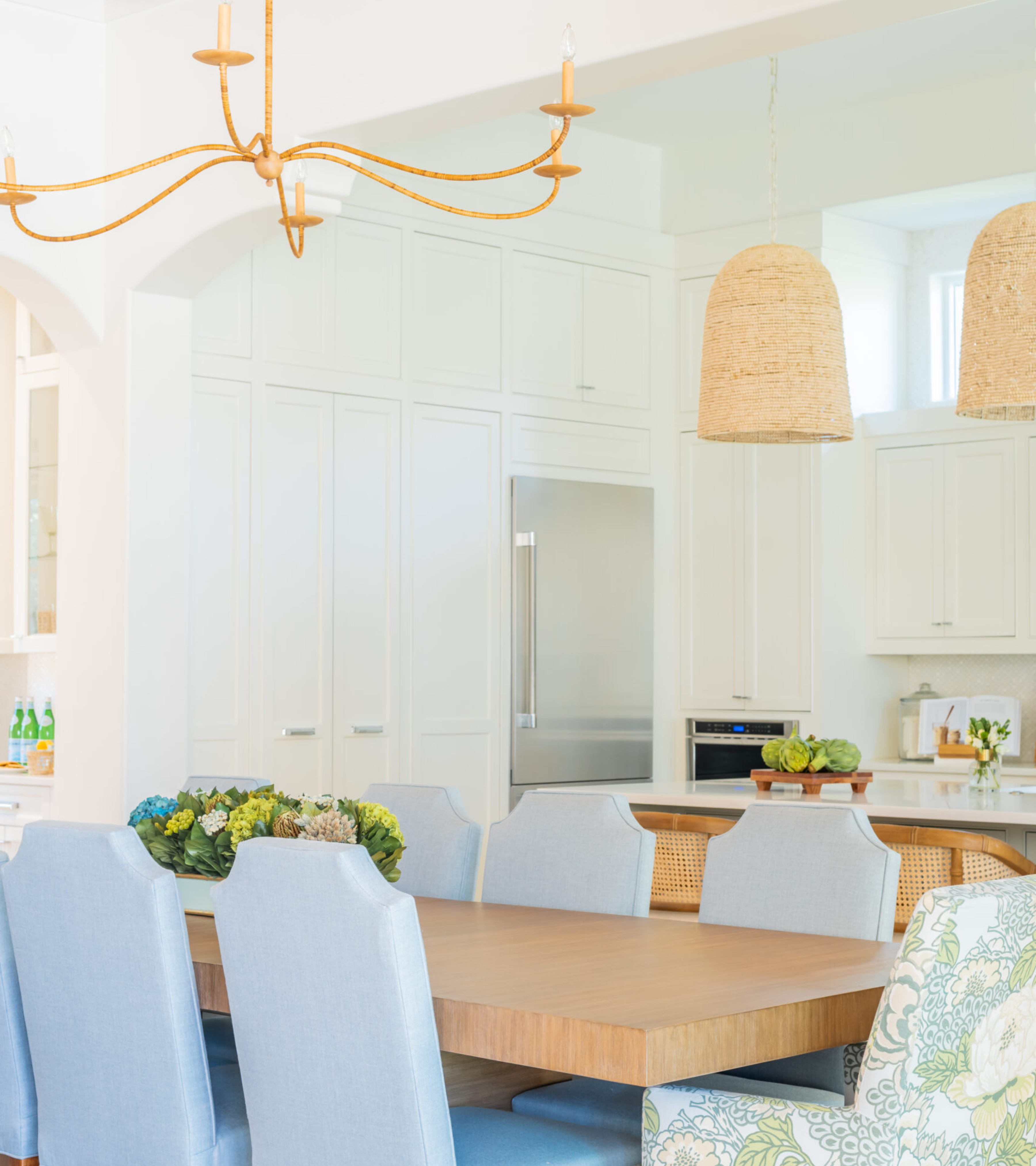 Light-filled kitchen and dining room