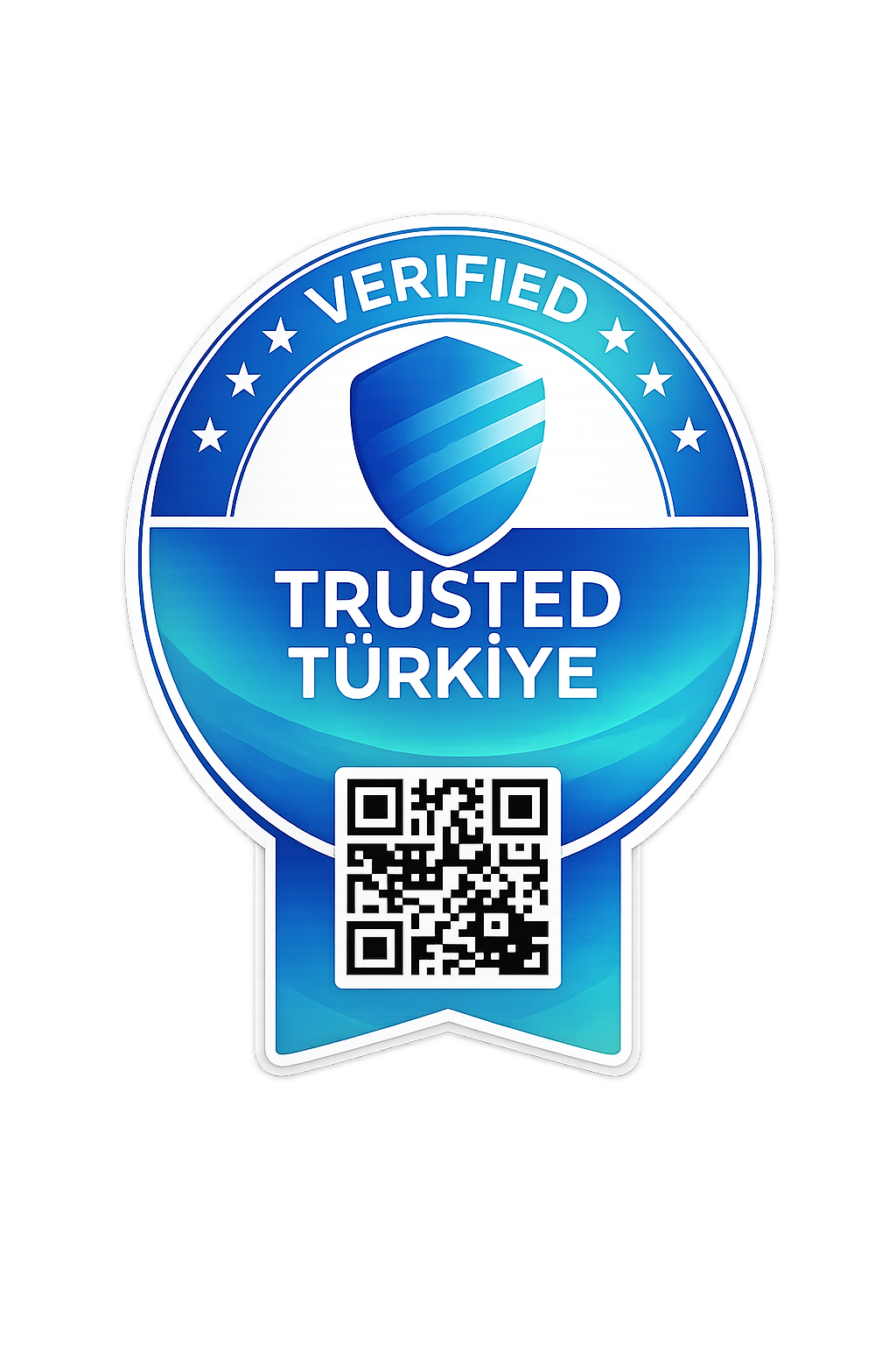 Orijinal VERIFIED Trusted Türkiye doğrulama rozeti