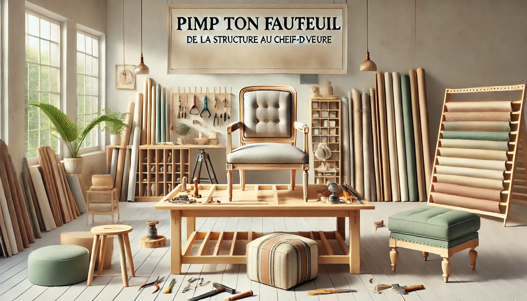 Pimp ton fauteuil, formation rembourrage