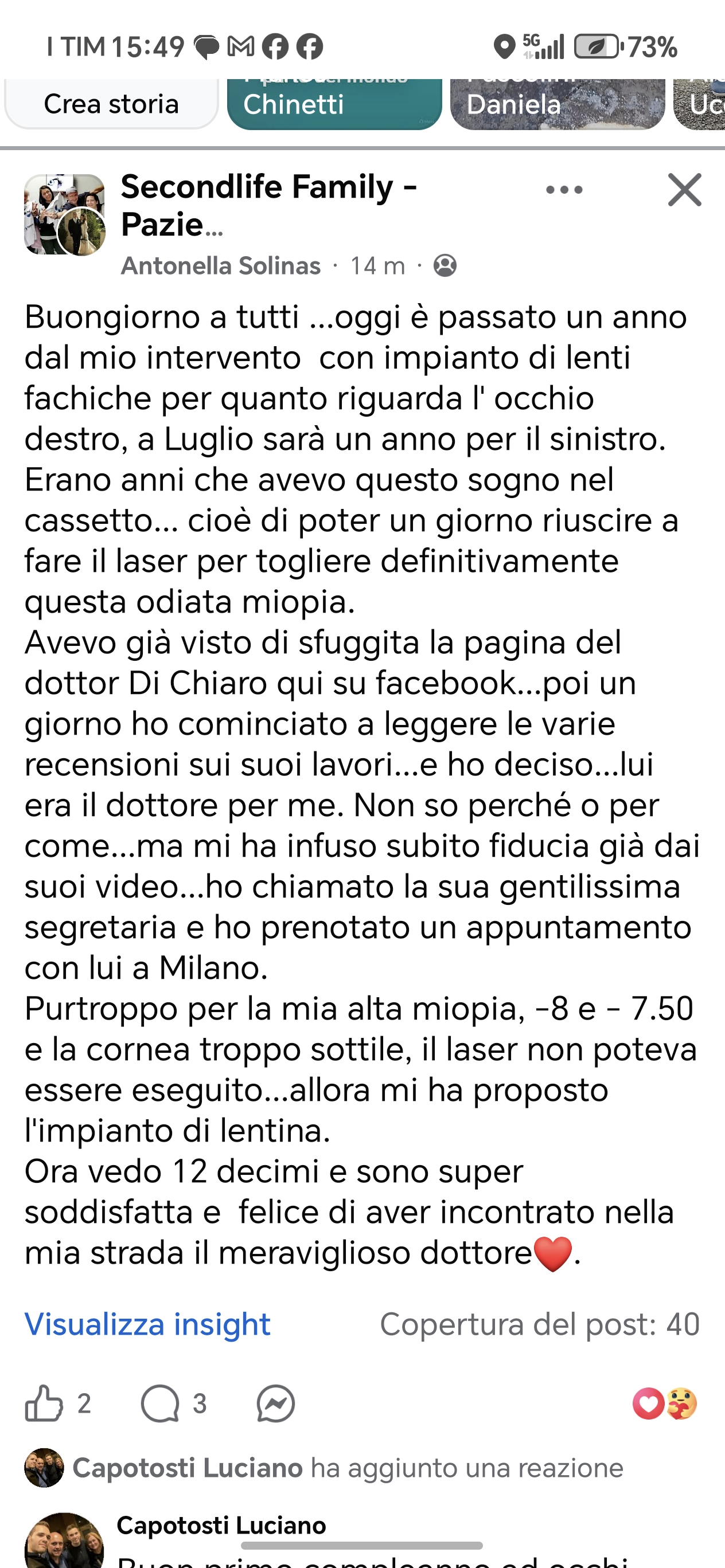 Recensione lunga paziente Toplaser