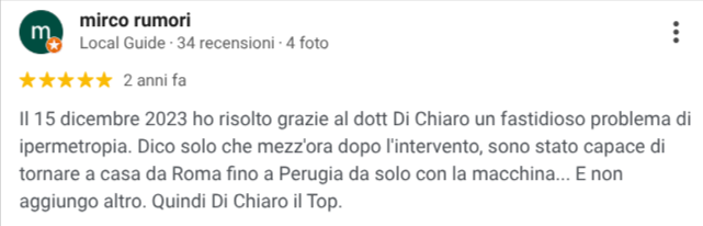 Recensione paziente Toplaser