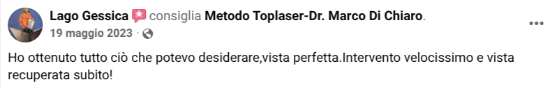 Recensione paziente Toplaser