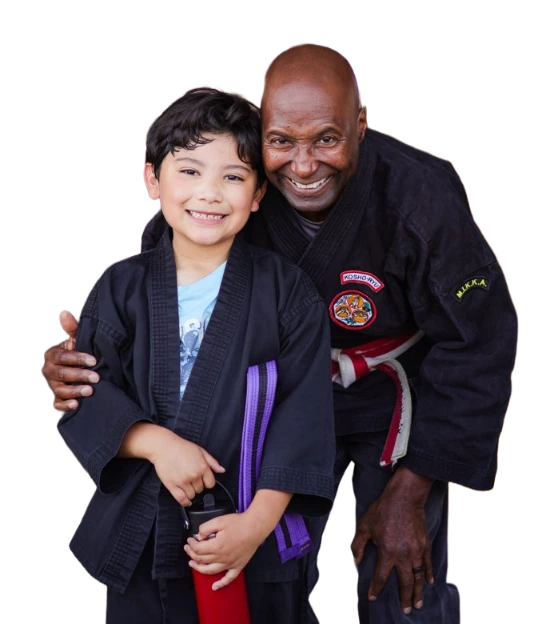 Sigung James with a student at James Martial Arts Academy